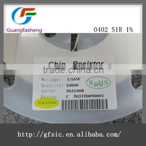 0402 SMD Resistor 51R 1% 1/16W thumbnail-1