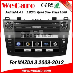 Wecaro Android 4.4.4 Car Dvd Player Touch Screen New for Mazda 3 With Android WIFI 3G Mirror Link 2009-2012 thumbnail-1