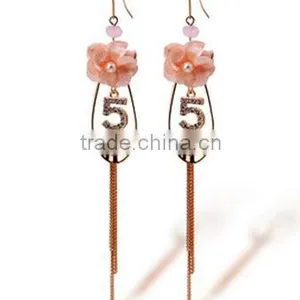Wholesale Hot Sale High Quality Long Pendant Earring Fashion Women Flower Jewelry thumbnail-1