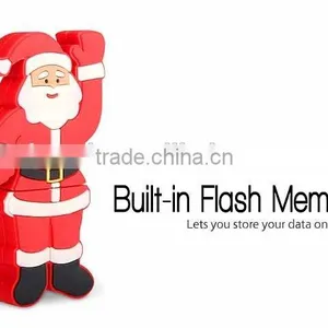 Customized Chirstmas Gift Santa Claus USB Flash Drive 4gb thumbnail-2