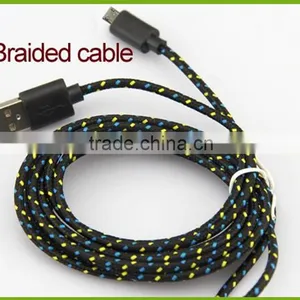 Braided Nylon Magnetic Charging 2.0 Micro USB Cable thumbnail-1
