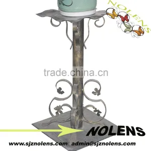 Wrought Iron Flower Shelf Metal Flower Pot Stand thumbnail-1