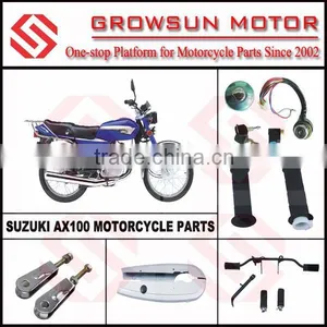 Suz. AX100 Motorcycle Parts, Lock Set, Handle Grip, Side Stand Set thumbnail-1