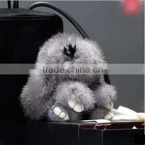 Litter Rabbit Doll [car Key Chain][fashional Bag Holder][car Decoration] Christmas Novelty Gift Birthday Present Ring Hanging thumbnail-5