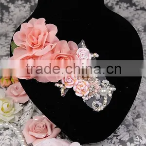 DIY Bridal Tiara Simulation Headdress Flower WeddinDIY Bridal Tiara Simulation Headdress Flower is Tasted Wedding Accessories thumbnail-3