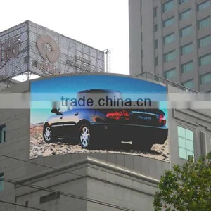 P12mm Outdoor Arc Curve Round Odd Video Led Billboard thumbnail-1
