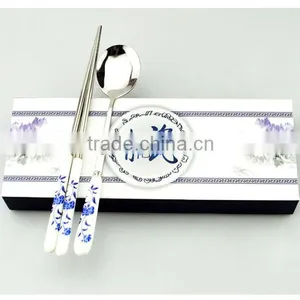 Chinese Style Dinnerwares,spoon,fork,chopsticks With Blue and White Porcelain,Chinese Gift thumbnail-1