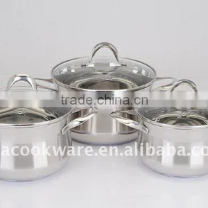 Hot Sale in German Kitchenware Stainless Steel Cookware Pot/cooing Pot/kitchenware Set With Indutcion Bottom thumbnail-1