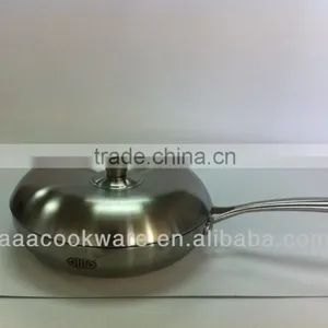 Tri-ply Stainless Steel Frypan for Wholesale/Retailer thumbnail-1