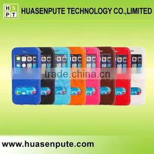 View Flip Case Leather Cover & Screen Guard For Apple IPhone 6 With Magnet Closure thumbnail-4
