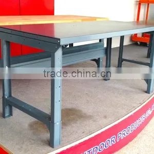 Workbench, 1-1/2 Thickness 12G, Gray Steel Top, Adj Ht, 48in, 60in, 72in, 96in. thumbnail-2