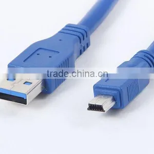 USB3.0 Connecting Cable AM-Mini B 10P Superspeed Datawire for Camera MP3 MP4 Datacable thumbnail-1