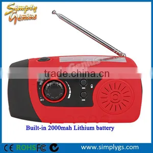 (FBA) OEM Hand Crank fm Radio, Hand Crank Dynamo Radio, N29FM Solar Radio fm thumbnail-4