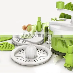 PP+ABS+S/S 23*20*26 Kitchen Tools Multifunctional Food Processor/kitchen King Pro Manual Food Processor/vegetable Grinder thumbnail-2