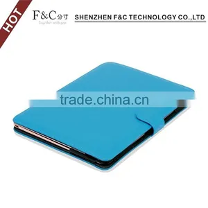 Shenzhen Handmade Deluxe PU Leather Material Folio Cover for Macbook Stand Case 11" 12" 13" 15" Compatible thumbnail-5
