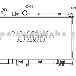 Car Radiator(suitable For: Legacy/Outback 2.5L 4cyl 03-06 MT) thumbnail-1