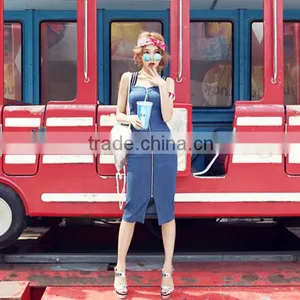 2015 Fashion Hot Young Girl Sexy Slim Women Girls Denim Prom Strap Dress Fashion Sexy Summer Dress thumbnail-2