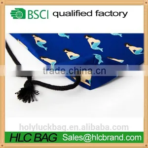 Handle Beauty Print Polyester Drawstring Backpack Bag Rucksack thumbnail-3