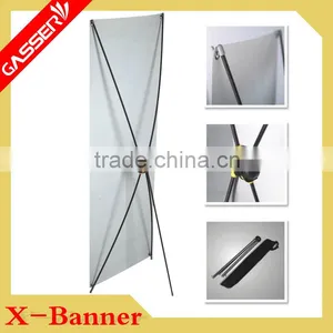 High Quality ABS Plastic Parts and Iron Pipe Plastic x Banner Stand thumbnail-2