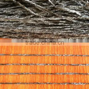 1/5nm Polyester Velvet Knitting Yarn / Chenille Yarn Colored in Hank thumbnail-1