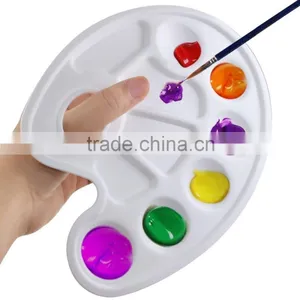10 Well Oval Profesional Plastic Paint Palette thumbnail-1