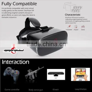 OEM E2 2BG/8GB Virtual Reality Glasses VR Video Game 1080P AMOLED Screen Head Tracking 75HZ API VR Games for PC thumbnail-3