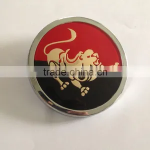 Customized 3D Colorful Plating Adhesive Round Acrylic Car Grille Badges Car Badge thumbnail-2