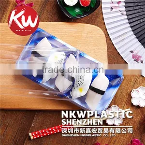 KW-0001 Disposable Plastic PS/BOPS Wholesale Sushi Tray/wrapper Sushi for Packaging thumbnail-6