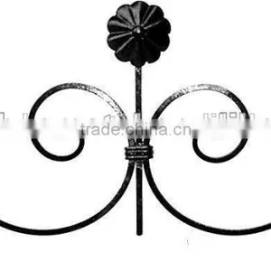 Ornamental Carbon Steel Fence Railing Wrought Iron Scroll thumbnail-2