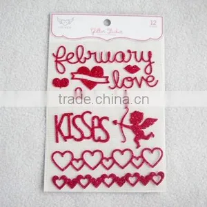 Valentine's Day Glitter Sticker thumbnail-1