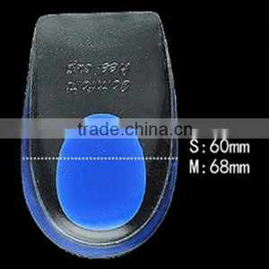 PU Heel Cushions Anti Bacterial Adhesive Gel Unisex Foot Support Insoles thumbnail-1
