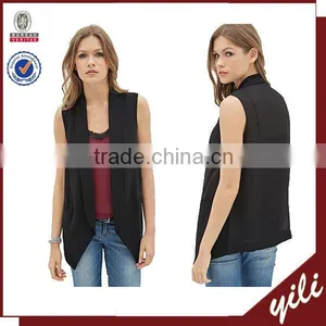 2015 New Fashion Chiffon Back Sleeveless Women Waistcoat thumbnail-1