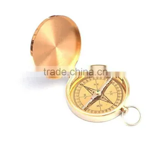 Nautical Pocket Compass- Brass Gentlemen's Compass With Rosewood Box 13427 thumbnail-6