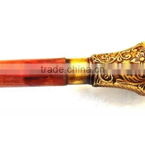 ANTIQUE BRASS DESIGNER WALKING CANES-HOME DECOR WALKING CANES-DESIGNER WALKING CANES Wk1172 thumbnail-1