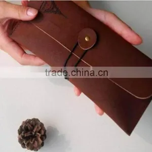 2016 Retrostyle Leather Pencil Case With Flap Cover thumbnail-4