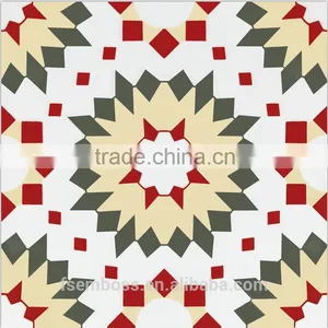 200*200mm Red Color Moroccan Decorative Wall Tile Non-slip Kitchen Floor Tile thumbnail-2