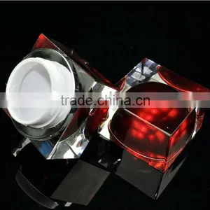 50G Heavy Square Clear Cosmetic Plastic Container thumbnail-1