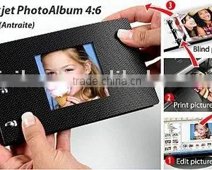 4*6 Mini-Color DIY Inkjet Digital Photo Book With Black Cover thumbnail-1