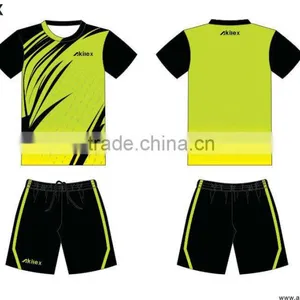 Leader Fashion Design Short Sleeve Custom Sublimated Badminton Jersey thumbnail-2