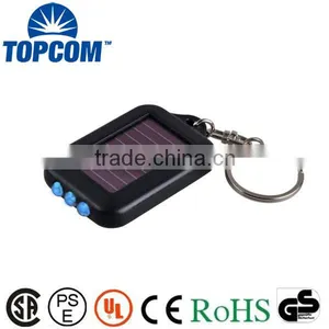 Fashion Mini Solar Power Flashlight Keychain for Promotion Wholesale thumbnail-1