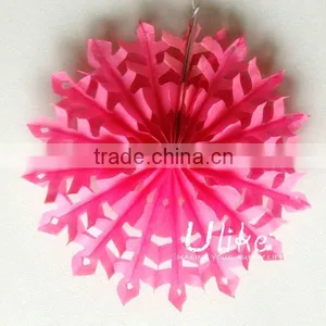 2013 New Party Tissue Honeycomb Fan Handheld Fan Mini Exhaust Fan thumbnail-2