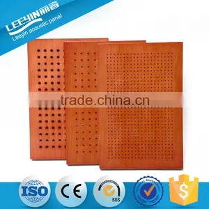 Wood Acoustic Perforated Panel System Fro Wall and Ceiling thumbnail-1