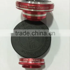 2016 Hotting 0.5x Super Wide Angle Lens +20x Macro High Quality Universal 2 in 1 Clip Camera Lens thumbnail-3