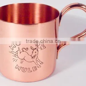 LOGO Engraved Solid Copper Beer Mugs thumbnail-1