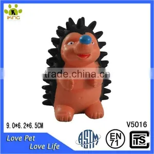 Hot Selling Lovely Rubber Pet Toy : Rubber Hedgehog thumbnail-1