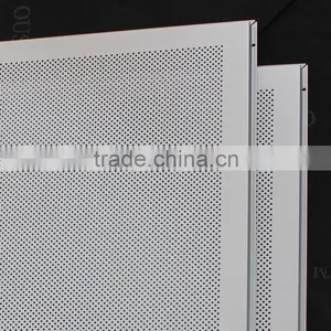 Widely Used White Aluminum Perforated 2x2 Acoustic Ceiling Tiles/Panel thumbnail-4