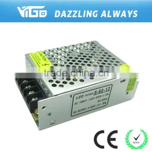 AC110v Outdoor Logo Use Mini Led Power Transformer for DC12v 60w thumbnail-4