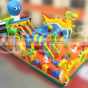 Gaint Inflatable Obstacle Course , Inflatable Park Fun City thumbnail-1