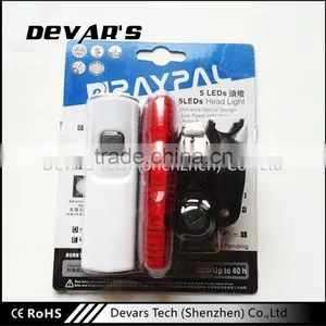 2016 High Quality and Super Bright Sllicone Bicycle Light With Battery thumbnail-3