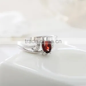 925 Sterling Silver Natural Oval Shape Rhodolite Ring. Gemstone Chunky Silver Ring.925 Silver Ring for Man. thumbnail-2